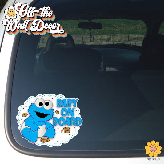 Baby Cookie | Baby on Board | Suction Cup Sign, Magnet OR Vinyl Decal Sticker