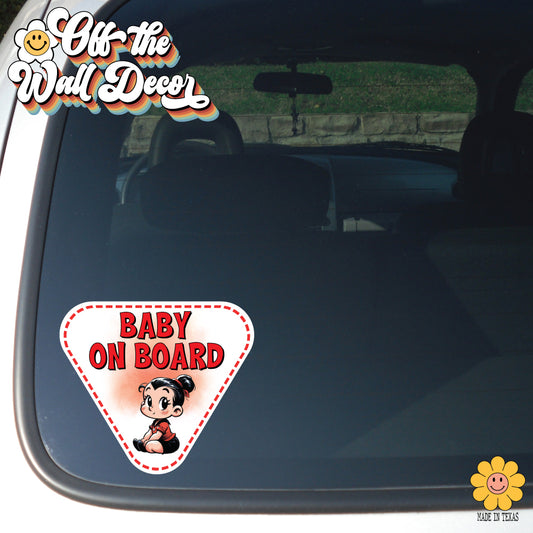 Baby Olive Oyl | Baby on Board | Suction Cup Sign, Magnet OR Vinyl Decal Sticker