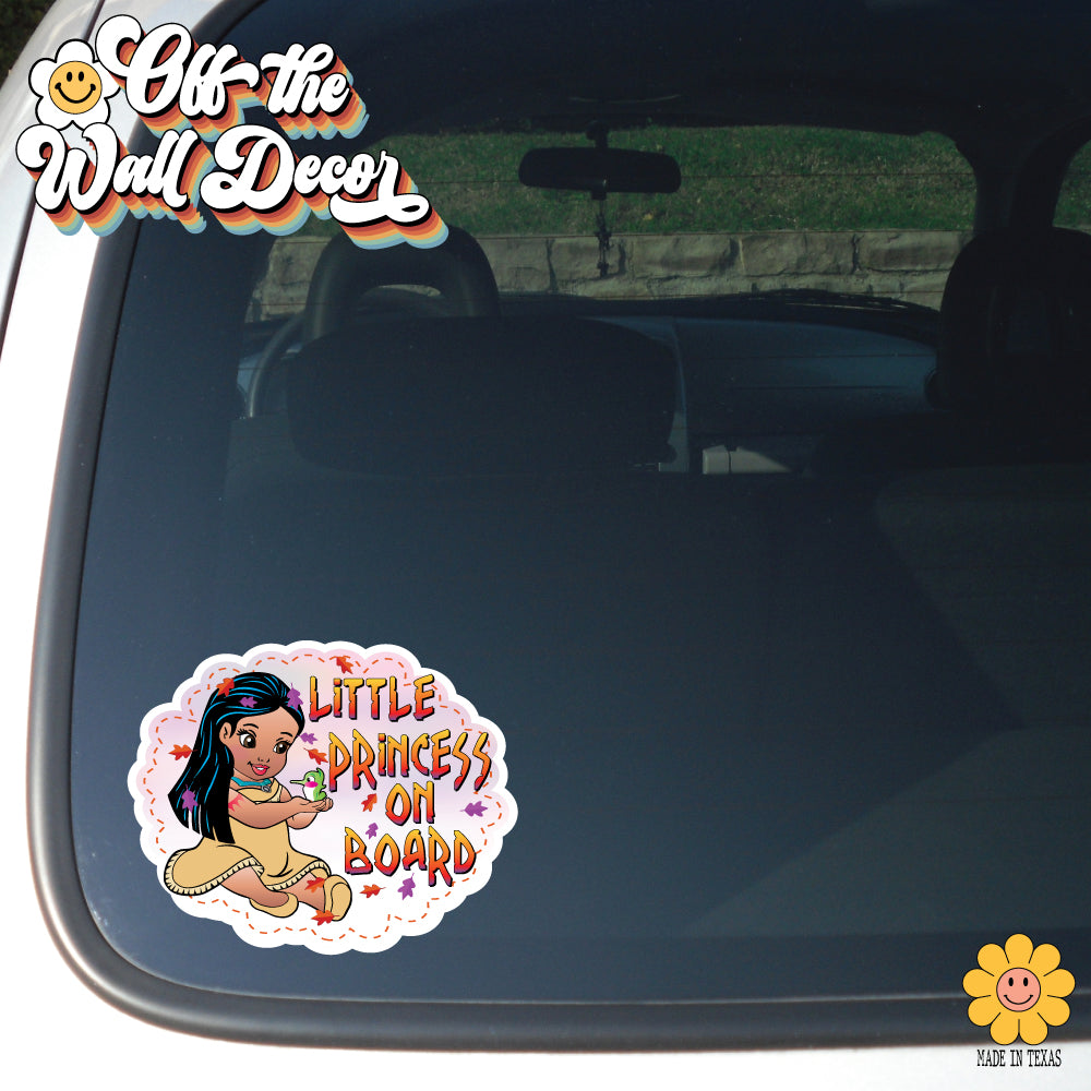Baby Pocahontas | Baby on Board | Suction Cup Sign, Magnet OR Vinyl Decal Sticker