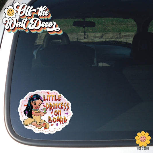 Baby Pocahontas | Baby on Board | Suction Cup Sign, Magnet OR Vinyl Decal Sticker