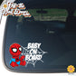 Hero Baby Spidey | Baby on Board | Suction Cup Sign, Magnet OR Vinyl Decal Sticker