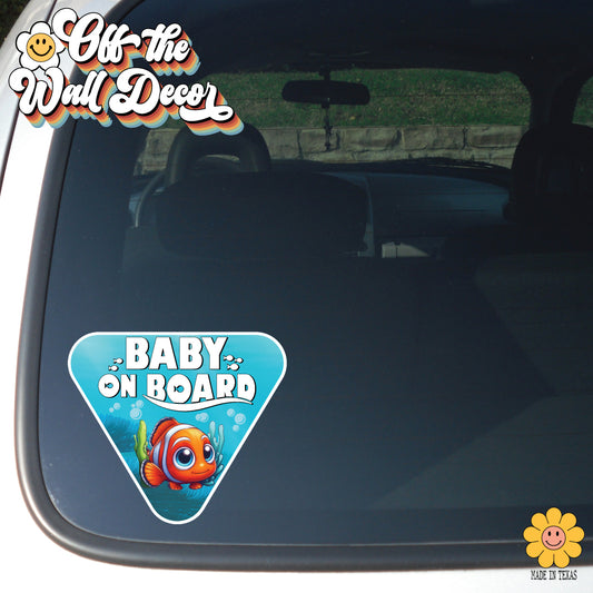 Little Nemo | Baby on Board | Suction Cup Sign, Magnet OR Vinyl Decal Sticker