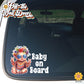 Groovy Hippie Baby | Baby on Board | Suction Cup Sign, Magnet OR Vinyl Decal Sticker