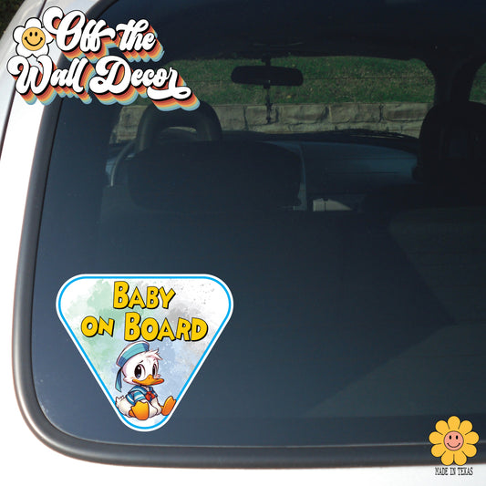 Baby Donald | Baby on Board | Suction Cup Sign, Magnet OR Vinyl Decal Sticker