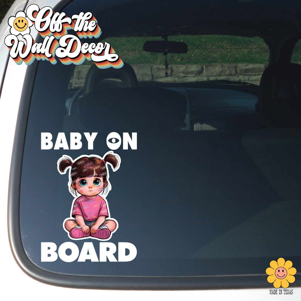Little Boo | Baby on Board | Suction Cup Sign, Magnet OR Vinyl Decal Sticker