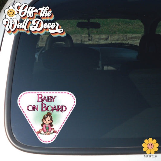 Little Mulan | Baby on Board | Suction Cup Sign, Magnet OR Vinyl Decal Sticker