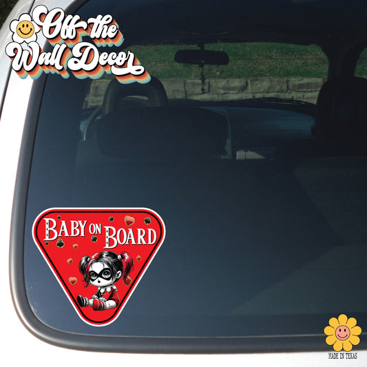 Little Harley | Baby on Board | Suction Cup Sign, Magnet OR Vinyl Decal Sticker