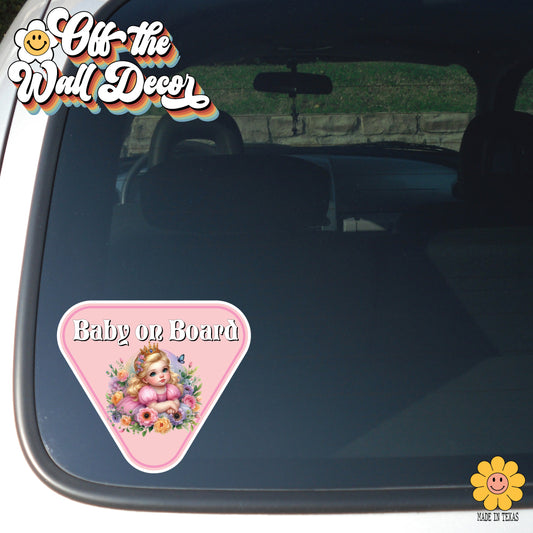 Baby Aurora | Baby on Board | Suction Cup Sign, Magnet OR Vinyl Decal Sticker
