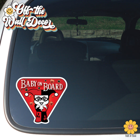 Little Harley | Baby on Board | Suction Cup Sign, Magnet OR Vinyl Decal Sticker