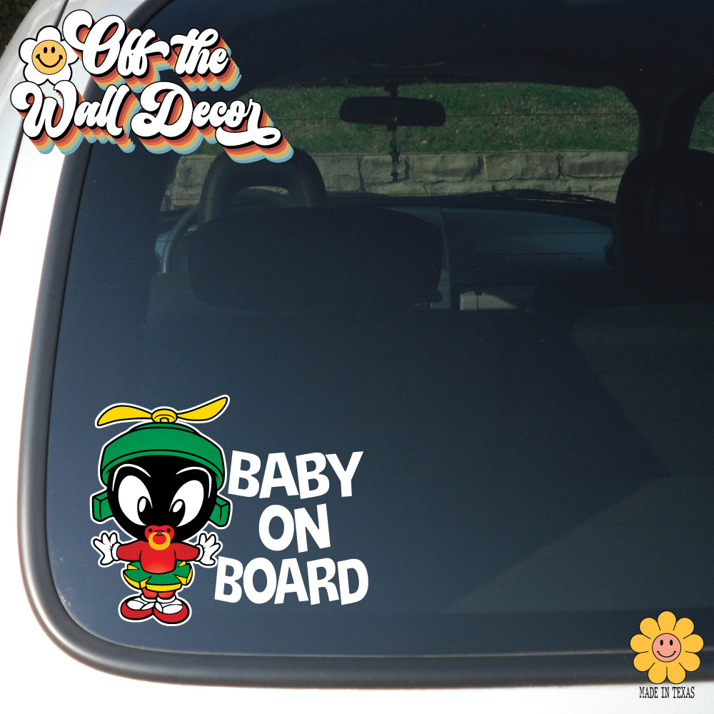 Little Marvin | Baby on Board | Vinyl Decal Sticker