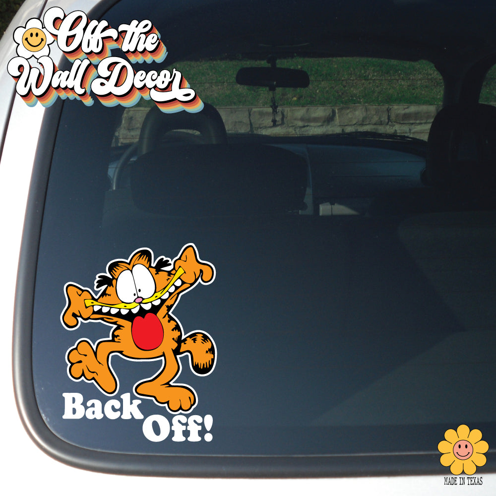 Get Off My Tail! Garfield | Vinyl Decal Sticker