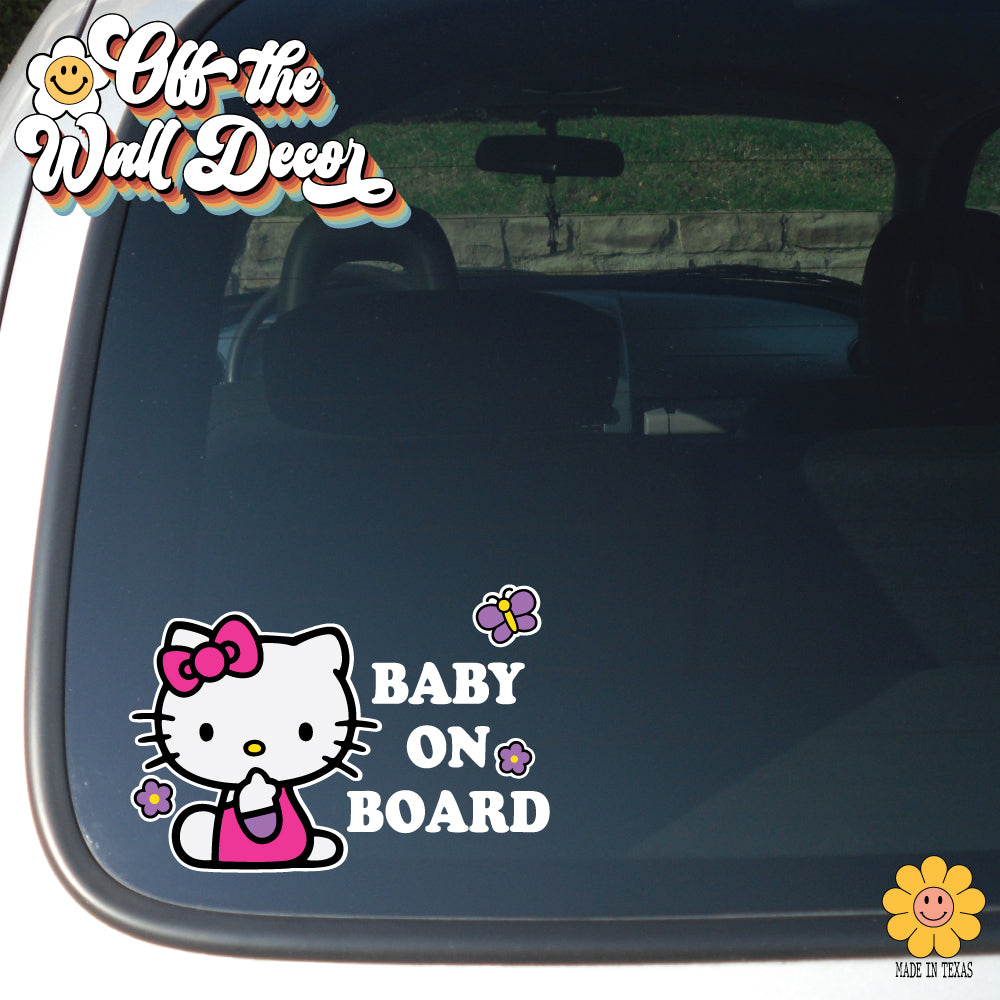Hello Kitty | Baby on Board | Vinyl Decal Sticker