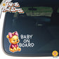 Baby Pooh Bear | Baby on Board | Vinyl Decal Sticker