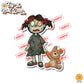 Colorful Zombie Family Stick Figure Vinyl Car Decal Sticker