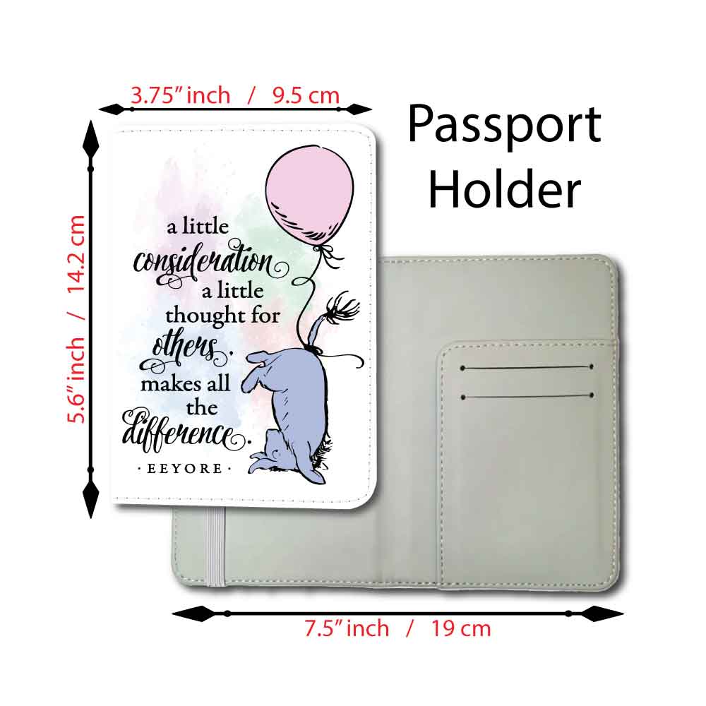 Eeyore Quote | Passport Holder & Luggage Tag