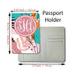 Monogram | Pink Leaf Boho | Passport Holder & Luggage Tag