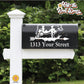 Cow  | Personalized Mailbox Address Decal - Customized Vinyl Sticker for Mailboxes Outdoor