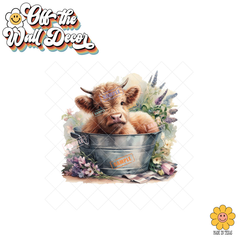 Highland Cow Tub