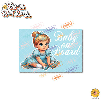 Little Cinderella | Baby on Board | Vinyl Decal Sticker