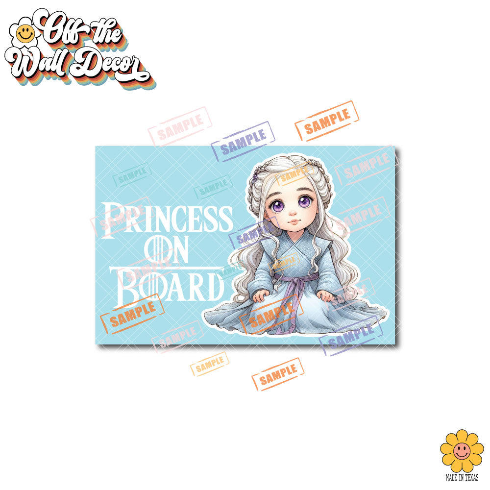 Little Daenerys | Baby on Board | Suction Cup Sign, Magnet OR Vinyl Decal Sticker