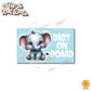 Baby Girl Elephant | Baby on Board | Suction Cup Sign, Magnet OR Vinyl Decal Sticker