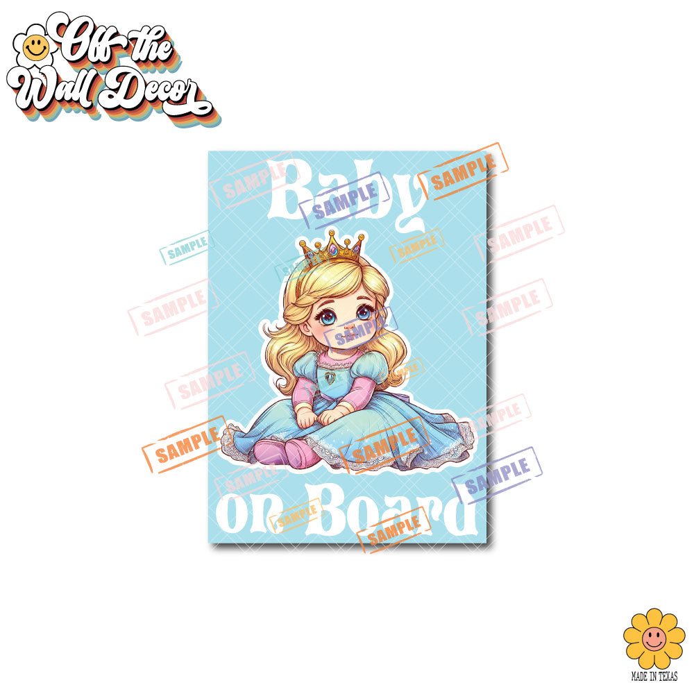 Baby Aurora | Baby on Board | Suction Cup Sign, Magnet OR Vinyl Decal Sticker