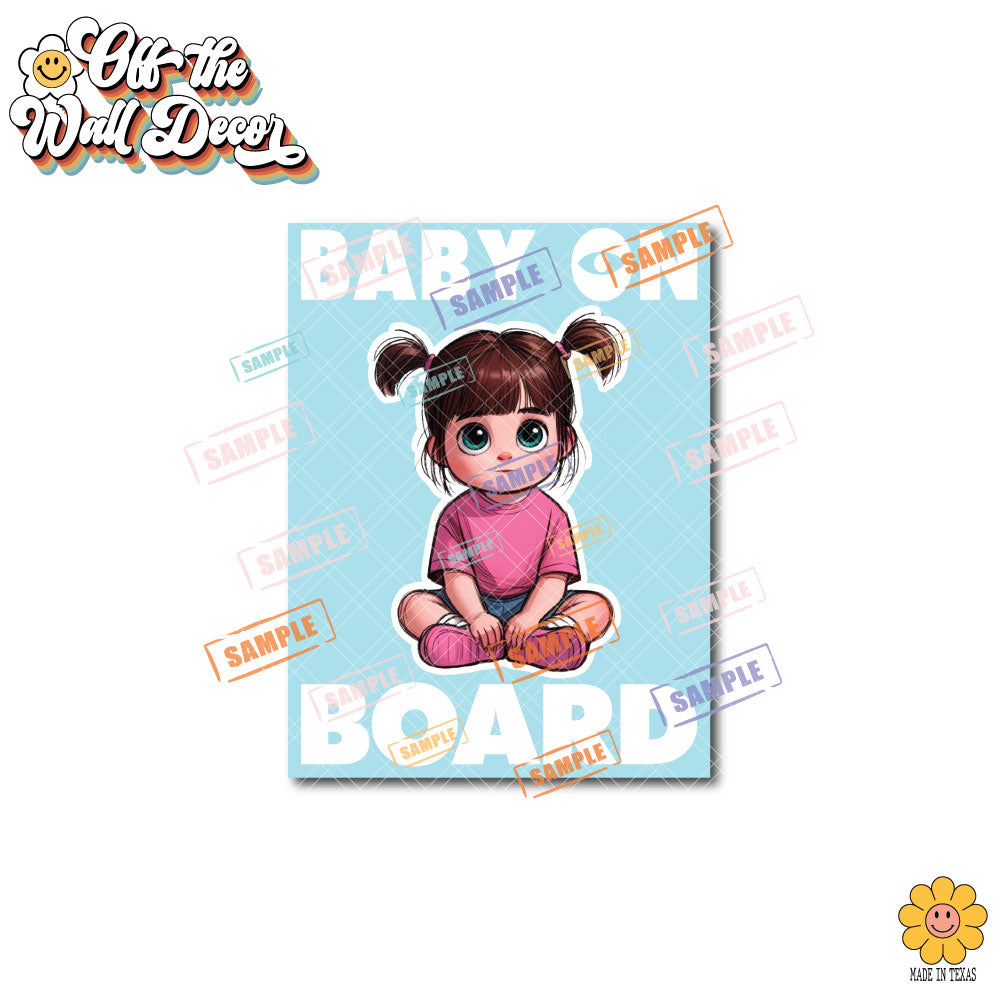 Little Boo | Baby on Board | Suction Cup Sign, Magnet OR Vinyl Decal Sticker