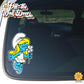 Smurfette Sniffing a Daisy | Vehicle Window, Vinyl decal sticker