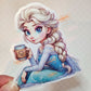 Princess Mug Waterproof Sticker: Holographic or Glossy Laminate