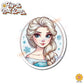 Princess Mug Waterproof Sticker: Holographic or Glossy Laminate