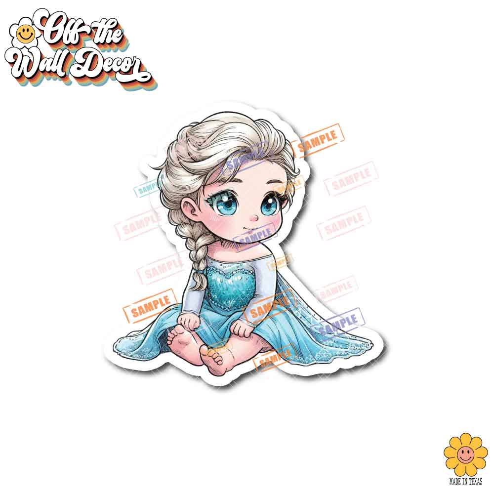 Little Princess and Fairy-tale Waterproof Sticker: Holographic or Glossy Laminate