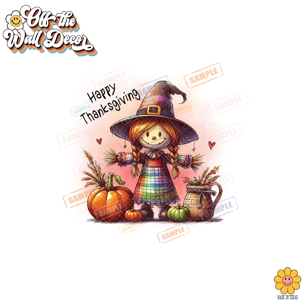 Set of 2 Thanksgiving Scarecrow | Potholders, Trivets, Hot pads, Oven mitts, Heat resistant, and Washable