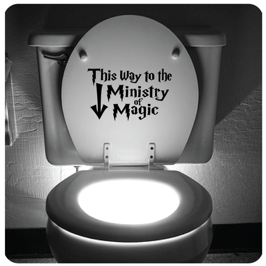 Humorous Quote "This way to the Ministry of Magic"