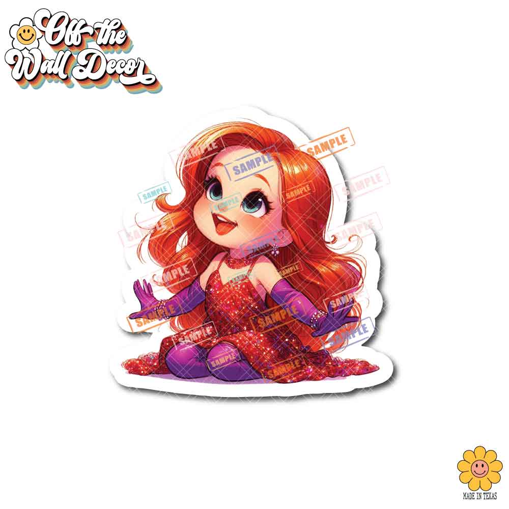 Little Princess and Fairy-tale Waterproof Sticker: Holographic or Glossy Laminate