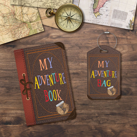 UP Movie Scrapbook Replica | My Adventure Book | Passport Holder & Luggage Tag