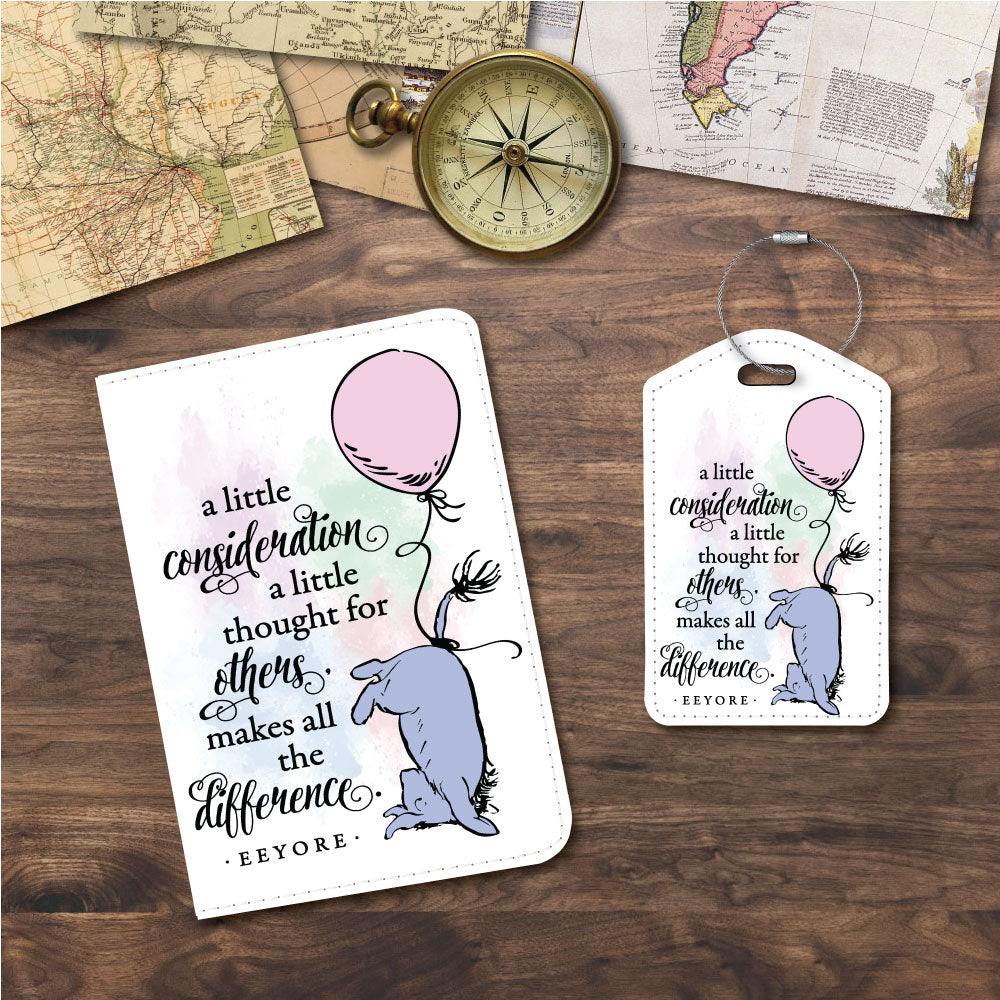 Eeyore Quote | Passport Holder & Luggage Tag