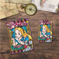 Alice "Stained Glass" | Passport Holder & Luggage Tag