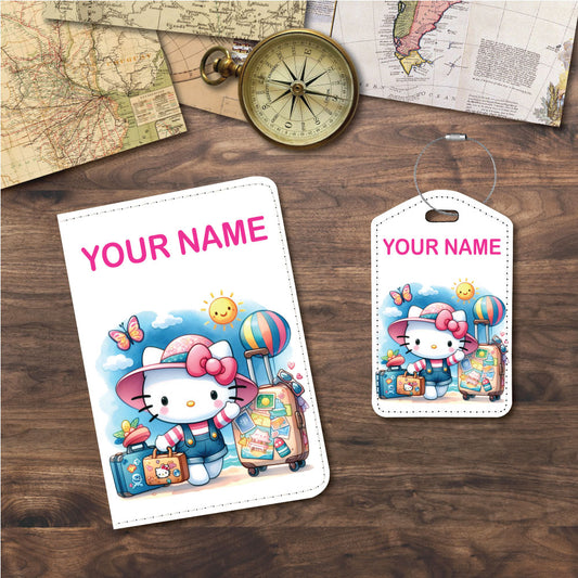 Hello Kitty Vacation | Passport Holder & Luggage Tag