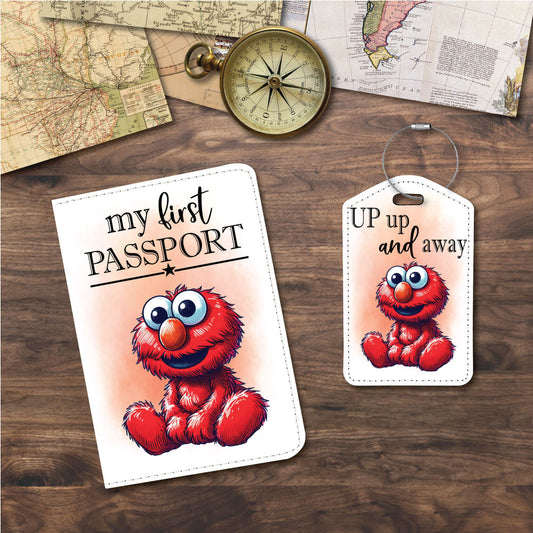 Baby Elmo | Passport Holder & Luggage Tag