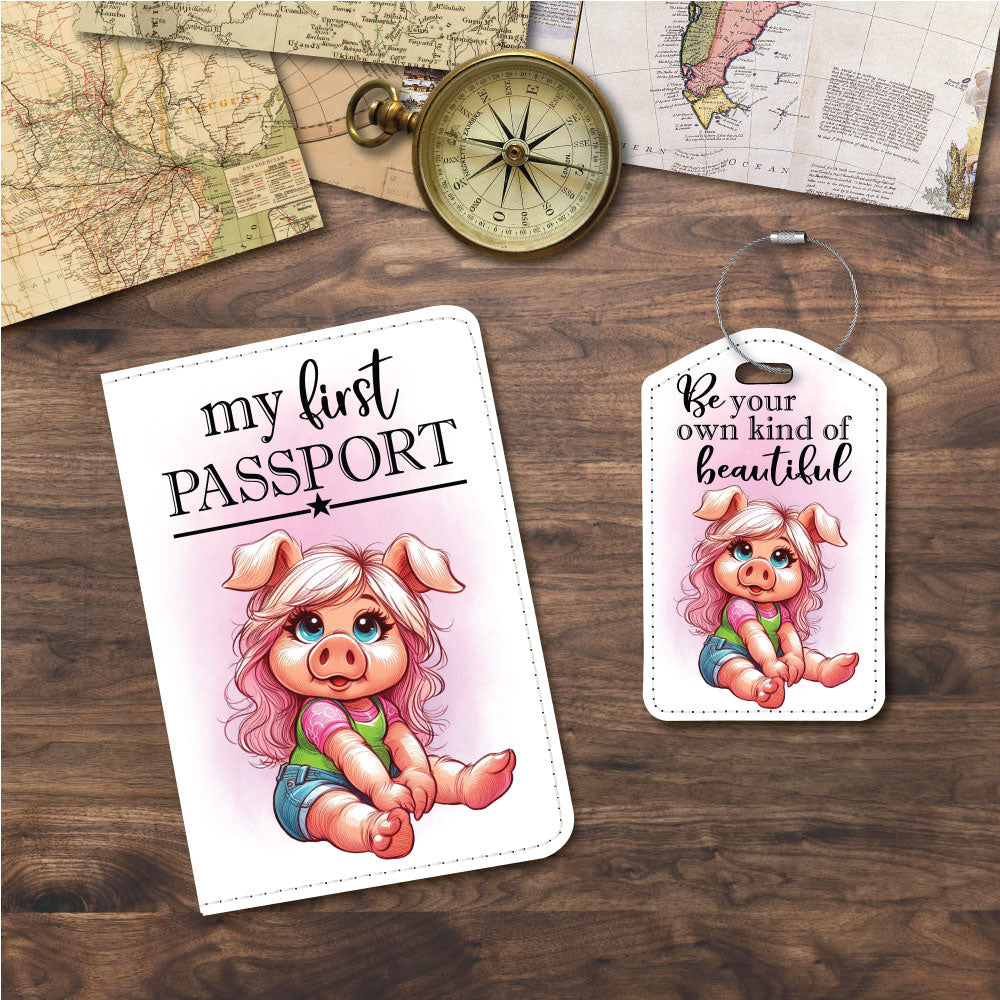 Baby Miss Piggy | Passport Holder & Luggage Tag