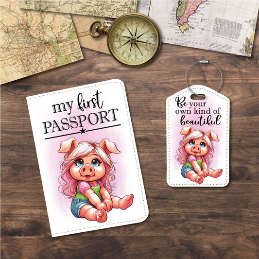 Baby Miss Piggy | Passport Holder & Luggage Tag