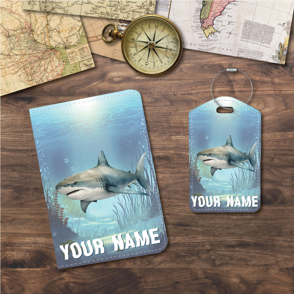 Shark | Passport Holder & Luggage Tag