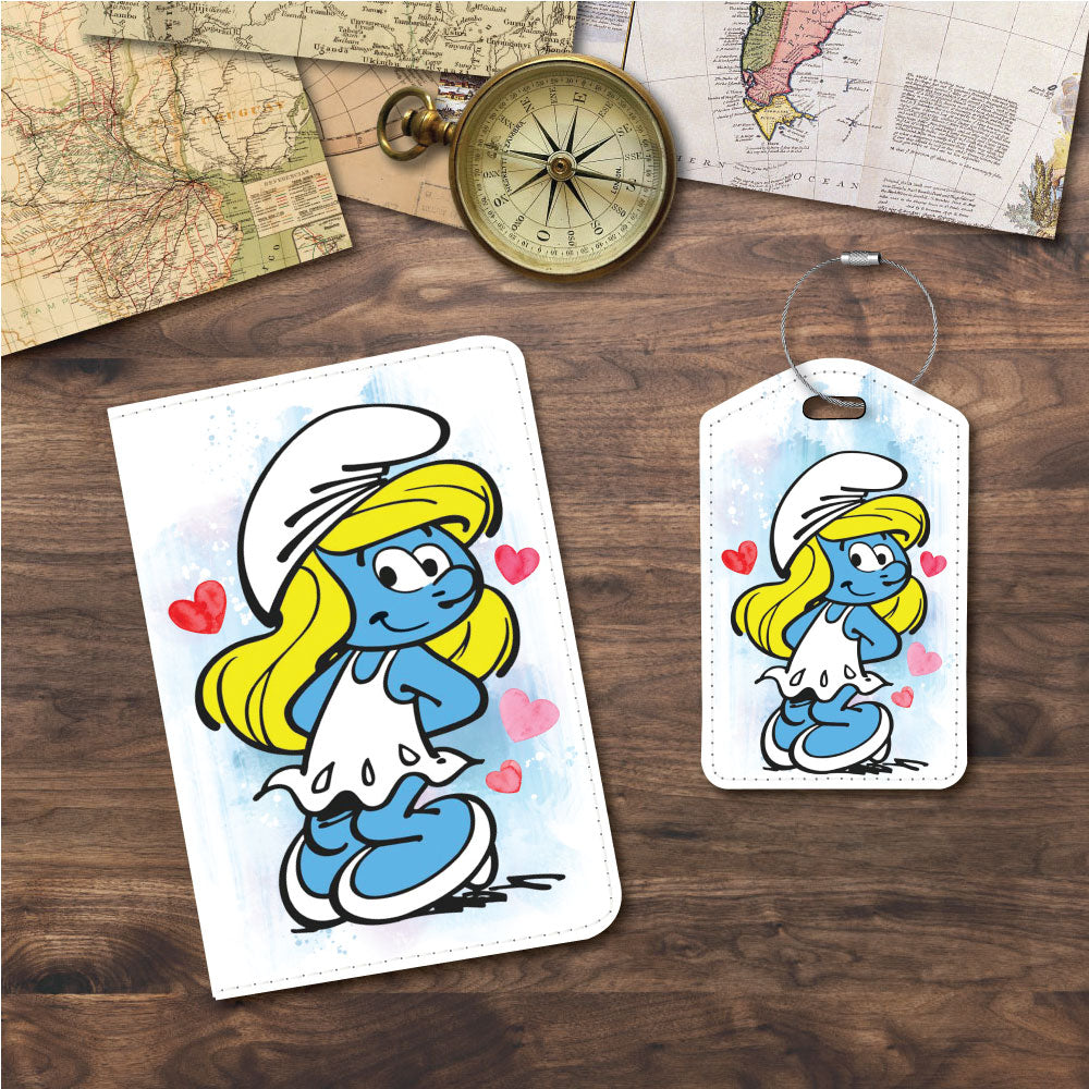 Smurfette | Passport Holder & Luggage Tag