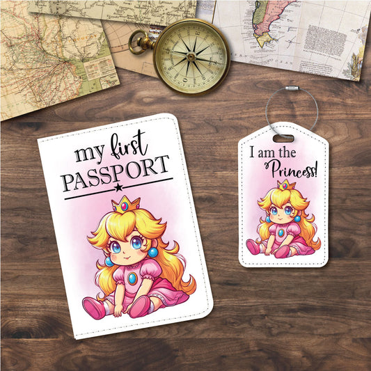 Little Princess Peach | Passport Holder & Luggage Tag