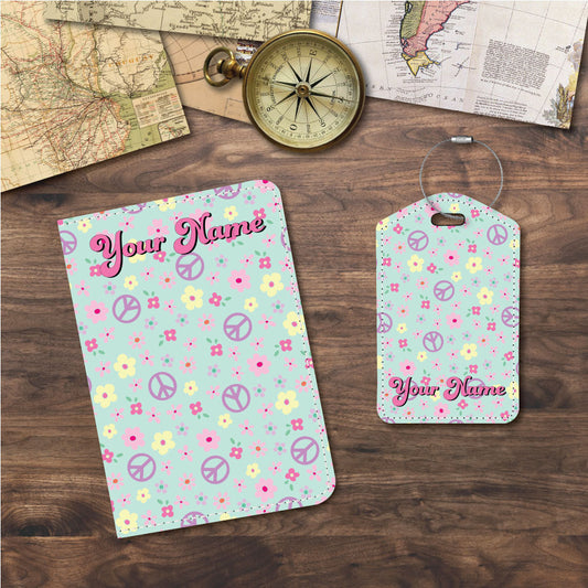 Peace Collage | Passport Holder & Luggage Tag
