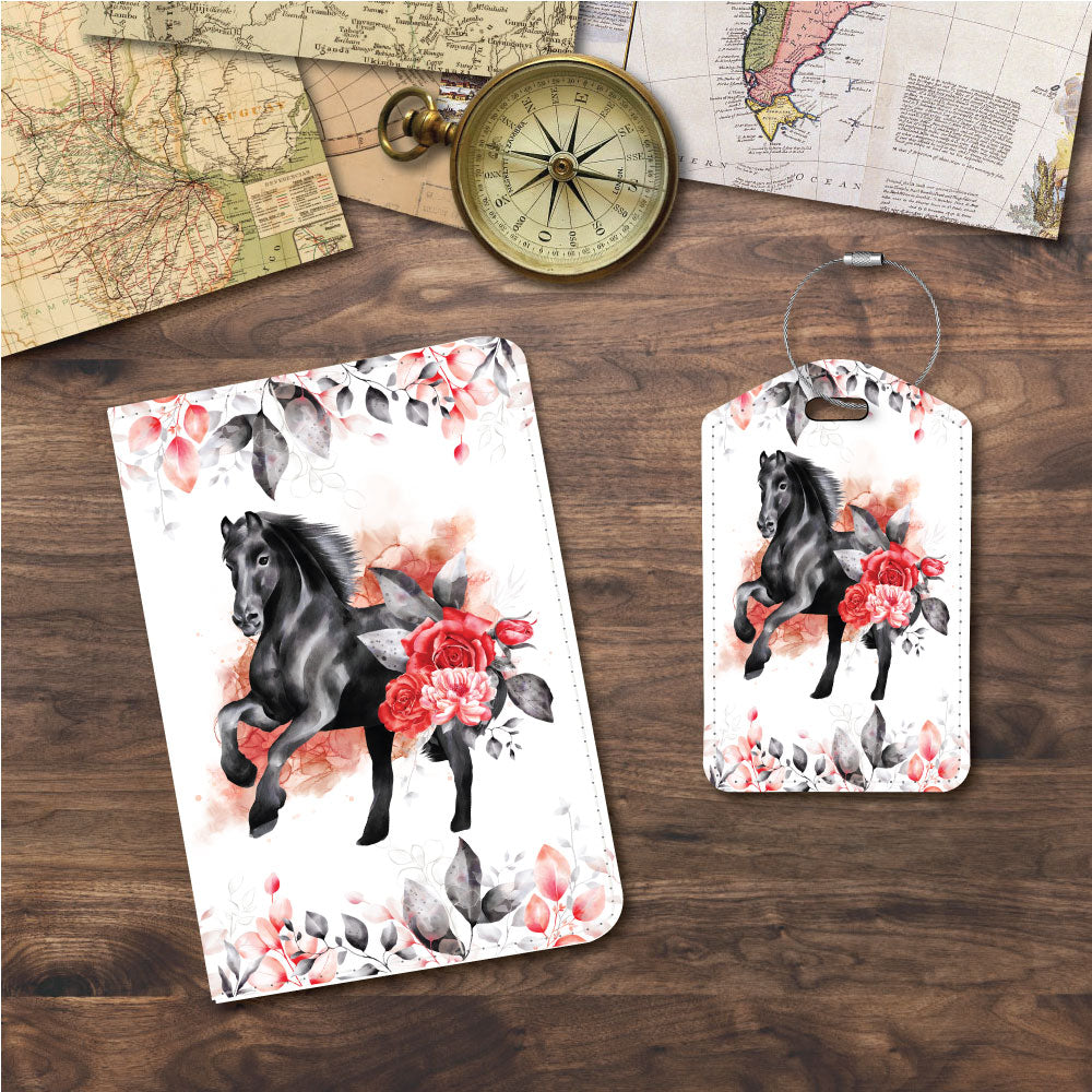 Black Horse | Passport Holder & Luggage Tag