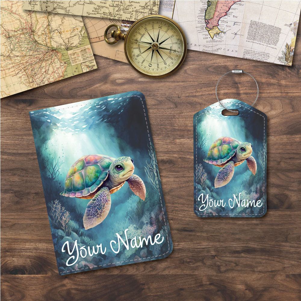 Sea Turtle | Passport Holder & Luggage Tag