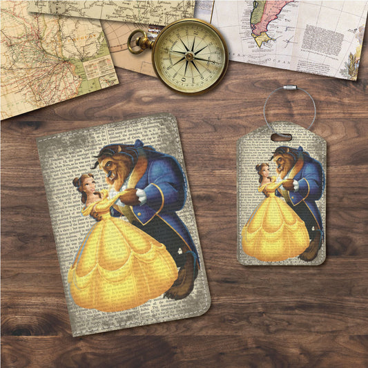 Beauty and the Beast Dictionary Page | Passport Holder & Luggage Tag