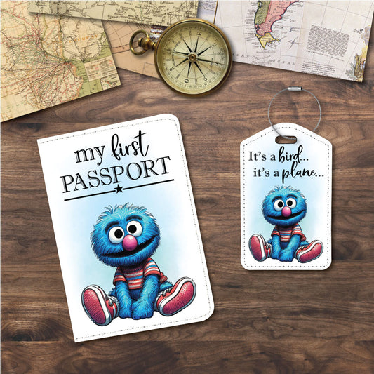 Baby Grover | Passport Holder & Luggage Tag