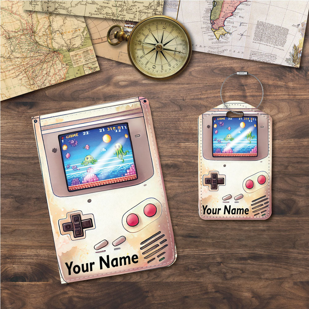 Game Boy | 6 Game Screen Designs | Passport Holder & Luggage Tag